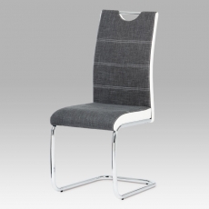 Jedálenská stolička Jerome, sivá/biela - 1