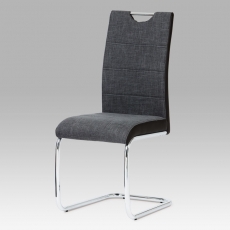 Jedálenská stolička Jerome, sivá/čierna - 1