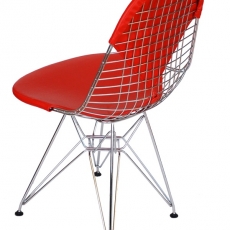 Jedálenská stolička Jette, chróm/červená - 2