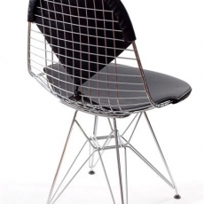 Jedálenská stolička Jette, chróm/čierna - 3