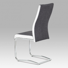 Jedálenská stolička Jonas, sivá/biela - 4
