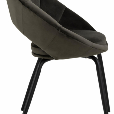 Jedálenská stolička Julia (SET 2 ks), tkanina, tmavo zelená - 3