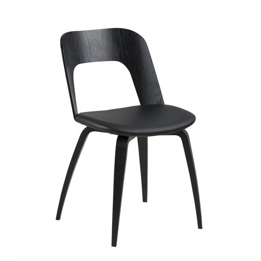 Jedálenská stolička Karlie (SET 2 ks), čierna - 1