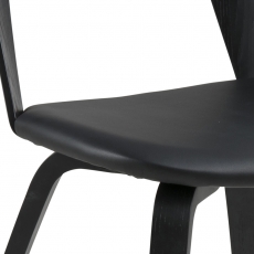 Jedálenská stolička Karlie (SET 2 ks), čierna - 7