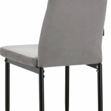Jedálenská stolička Kelly, šedá - 5