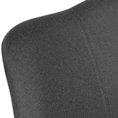 Jedálenská stolička Kelly (SET 2 ks), textil, antracitová - 7