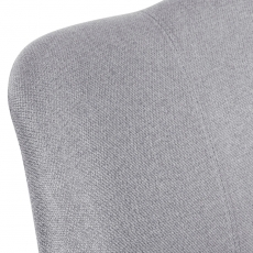 Jedálenská stolička Kelly (SET 2 ks), textil, šedá - 7