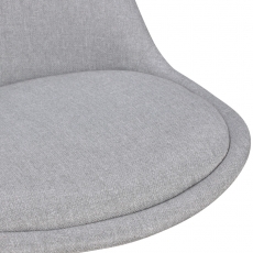 Jedálenská stolička Kelly (SET 2 ks), textil, šedá - 8