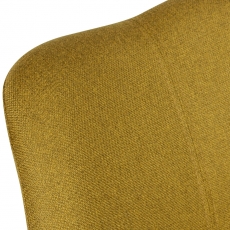 Jedálenská stolička Kelly (SET 2 ks), textil, žltá - 7
