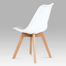 Jedálenská stolička Kim (súprava 4 ks), biela - 3