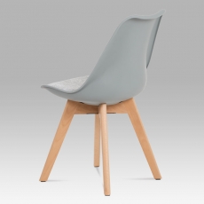 Jedálenská stolička Kim (súprava 4 ks), sivá - 2