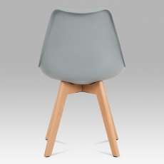Jedálenská stolička Kim (súprava 4 ks), sivá - 5