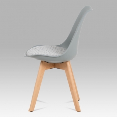 Jedálenská stolička Kim (súprava 4 ks), sivá - 3