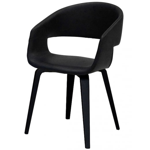 Jedálenská stolička Kimberly (Súprava 2 ks) čierna / čierna - 1