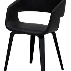 Jedálenská stolička Kimberly (Súprava 2 ks) čierna / čierna - 1