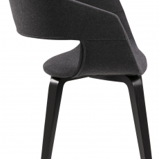 Jedálenská stolička Kimberly (Súprava 2 ks) sivá / čierna - 2