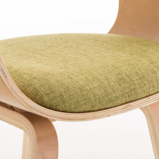 Jedálenská stolička Kingston, textil, prírodná / zelená - 7