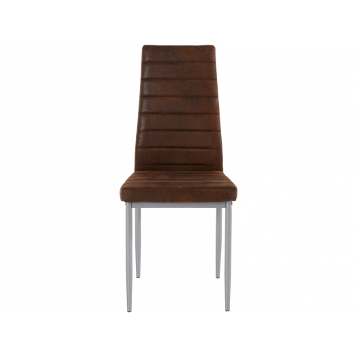 Jedálenská stolička Kiok (súprava 4 ks), hnedá - 1