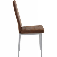 Jedálenská stolička Kiok (súprava 4 ks), hnedá - 3