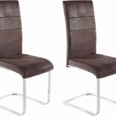 Jedálenská stolička Koas (Súprava 2 ks), sivá - 1