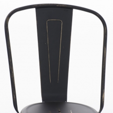 Jedálenská stolička kovová Direct, antik čierna - 3
