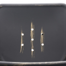 Jedálenská stolička kovová Direct, antik čierna - 5