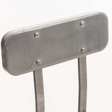 Jedálenská stolička kovová Eaton, metalická - 5