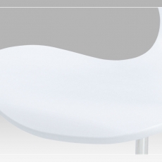 Jedálenská stolička Kvido, biela imitácia dreva - 5