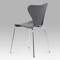 Jedálenská stolička Kvido, sivá imitácia dreva - 2