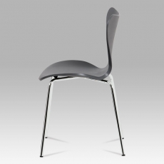 Jedálenská stolička Kvido, sivá imitácia dreva - 3