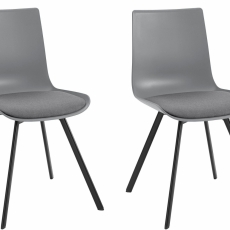 Jedálenská stolička Lalan (Súprava2 ks), sivá - 1