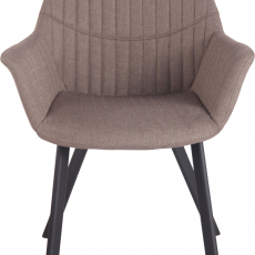 Jedálenská stolička Lancy, textil, taupe - 2