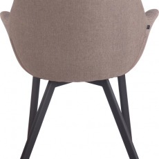 Jedálenská stolička Lancy, textil, taupe - 4