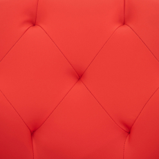 Jedálenská stolička Langford, syntetická koža, červená - 5