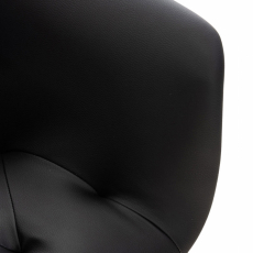Jedálenská stolička Langford, syntetická koža, čierna - 6