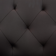 Jedálenská stolička Langford, syntetická koža, hnedá - 5