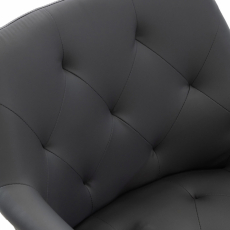 Jedálenská stolička Langford, syntetická koža, šedá - 4