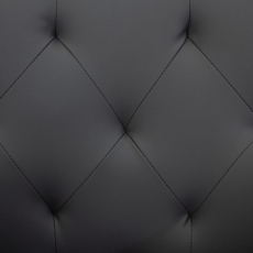 Jedálenská stolička Langford, syntetická koža, šedá - 5