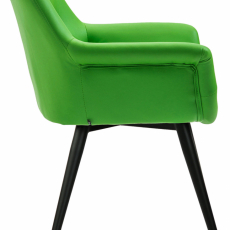 Jedálenská stolička Langford, syntetická koža, zelená - 3