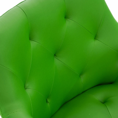 Jedálenská stolička Langford, syntetická koža, zelená - 4