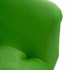 Jedálenská stolička Langford, syntetická koža, zelená - 6