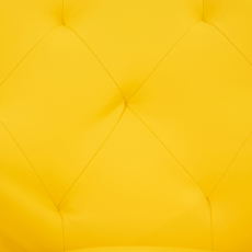 Jedálenská stolička Langford, syntetická koža, žltá - 5