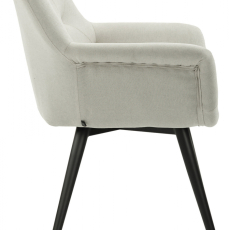 Jedálenská stolička Langford, textil, béžová - 3