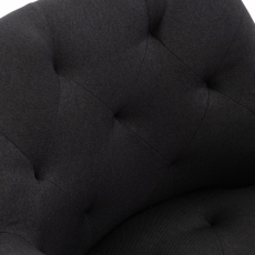 Jedálenská stolička Langford, textil, čierna - 4