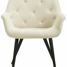 Jedálenská stolička Langford, textil, krémová - 2