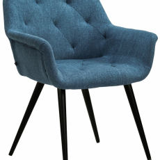 Jedálenská stolička Langford, textil, modrá - 1
