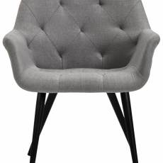 Jedálenská stolička Langford, textil, šedá - 2