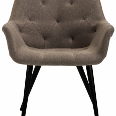 Jedálenská stolička Langford, textil, taupe - 2