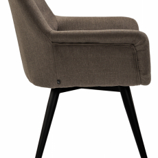 Jedálenská stolička Langford, textil, taupe - 3