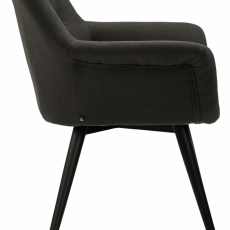 Jedálenská stolička Langford, textil, tmavo šedá - 3